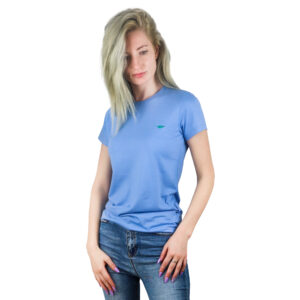 Blue summer cotton t-shirt